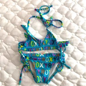 Roxy kids Teenie Wahine Turquoise bikini